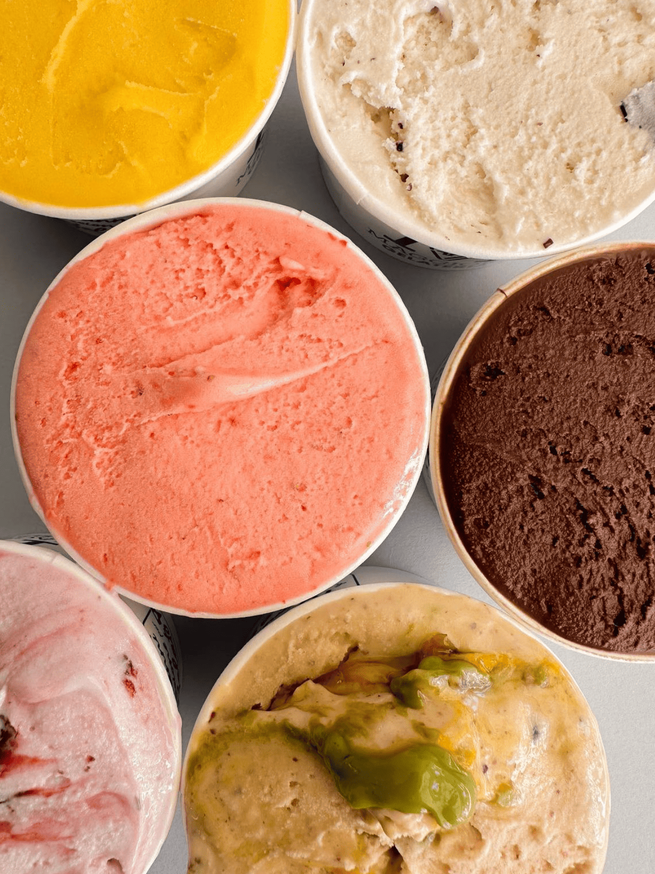 Vaschette di gelato artigianale